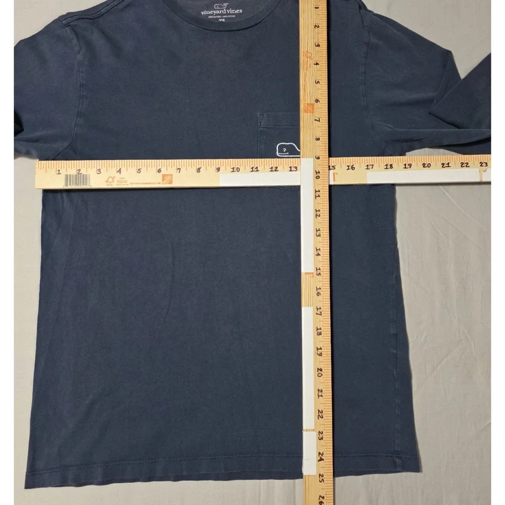Vineyard Vines LS Pocket T-Shirt Blue Whale Graphic XS